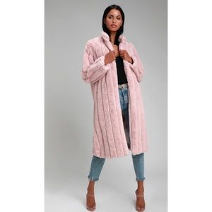 NEW Lulu’s Cozy Blush Pink Coat S
